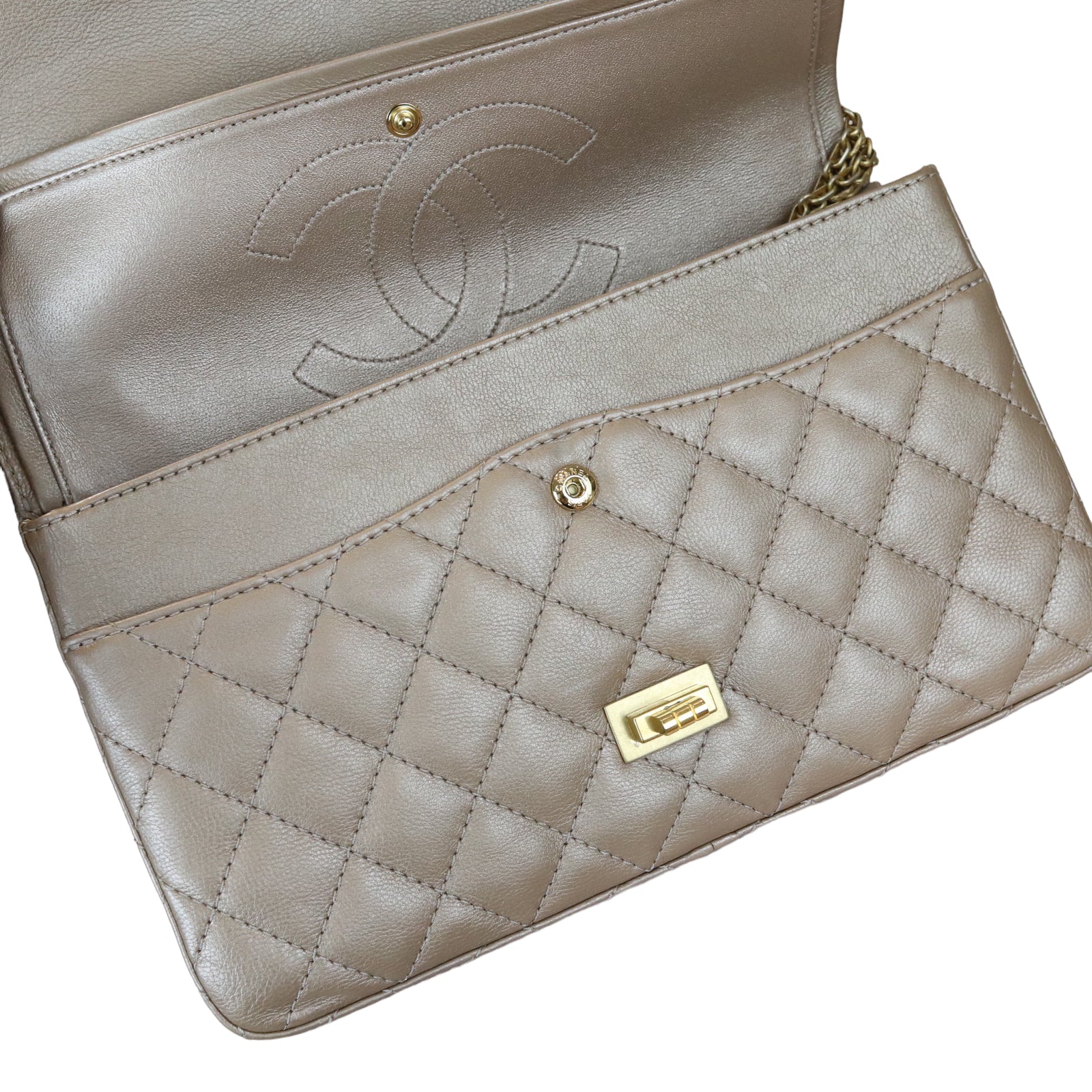 Reissue Medium 226 Iridescent Taupe-Beige GHW - Image 6