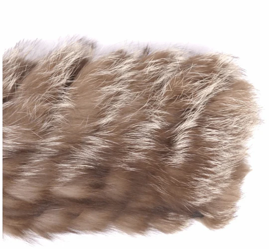 Silver Fox Ladies Mid-Length Fur Coat, Brown - Image 7