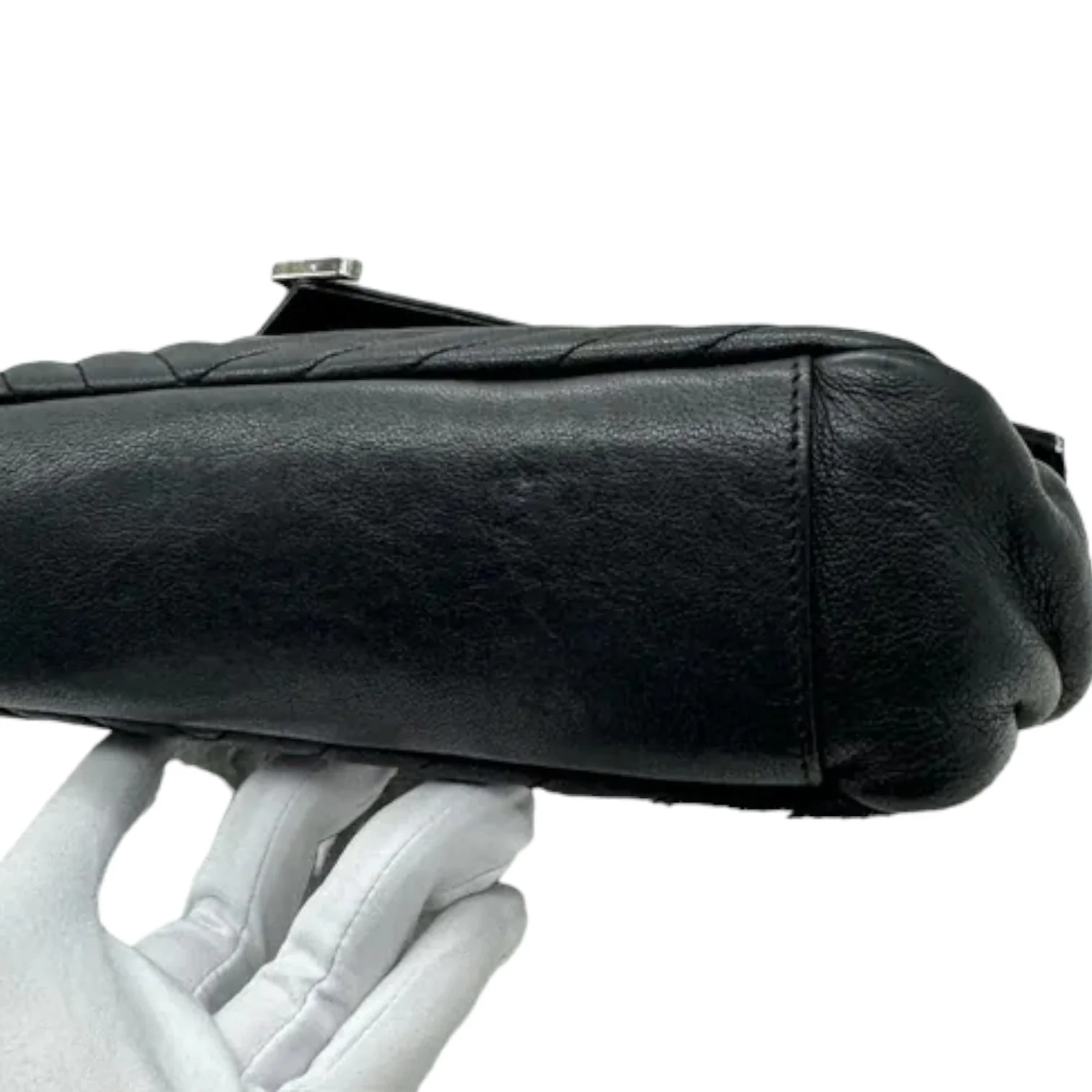 College Satchel Large Sheepskin Black RHW - Image 11