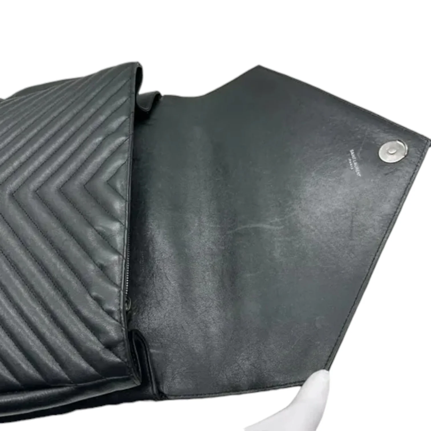 College Satchel Large Sheepskin Black RHW - Image 18