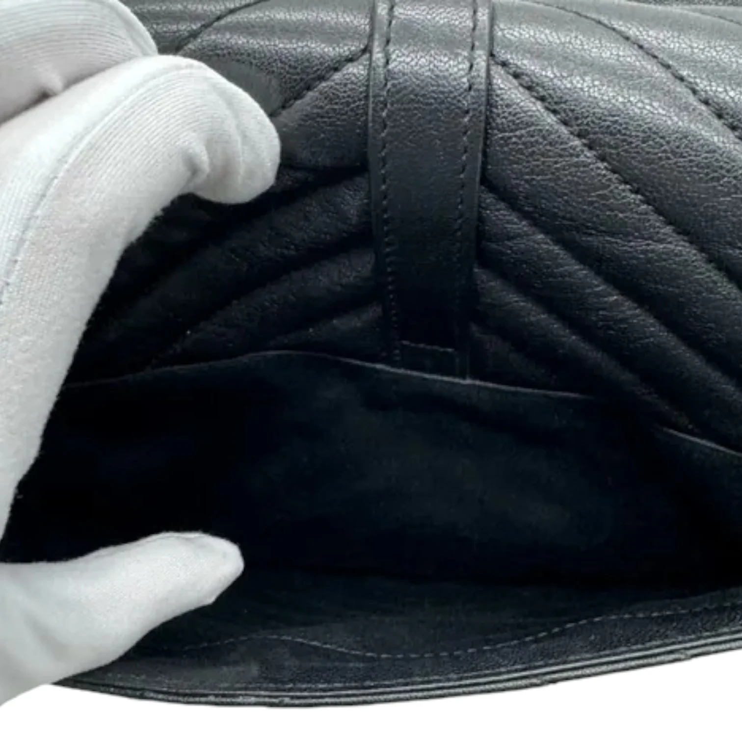 College Satchel Large Sheepskin Black RHW - Image 23