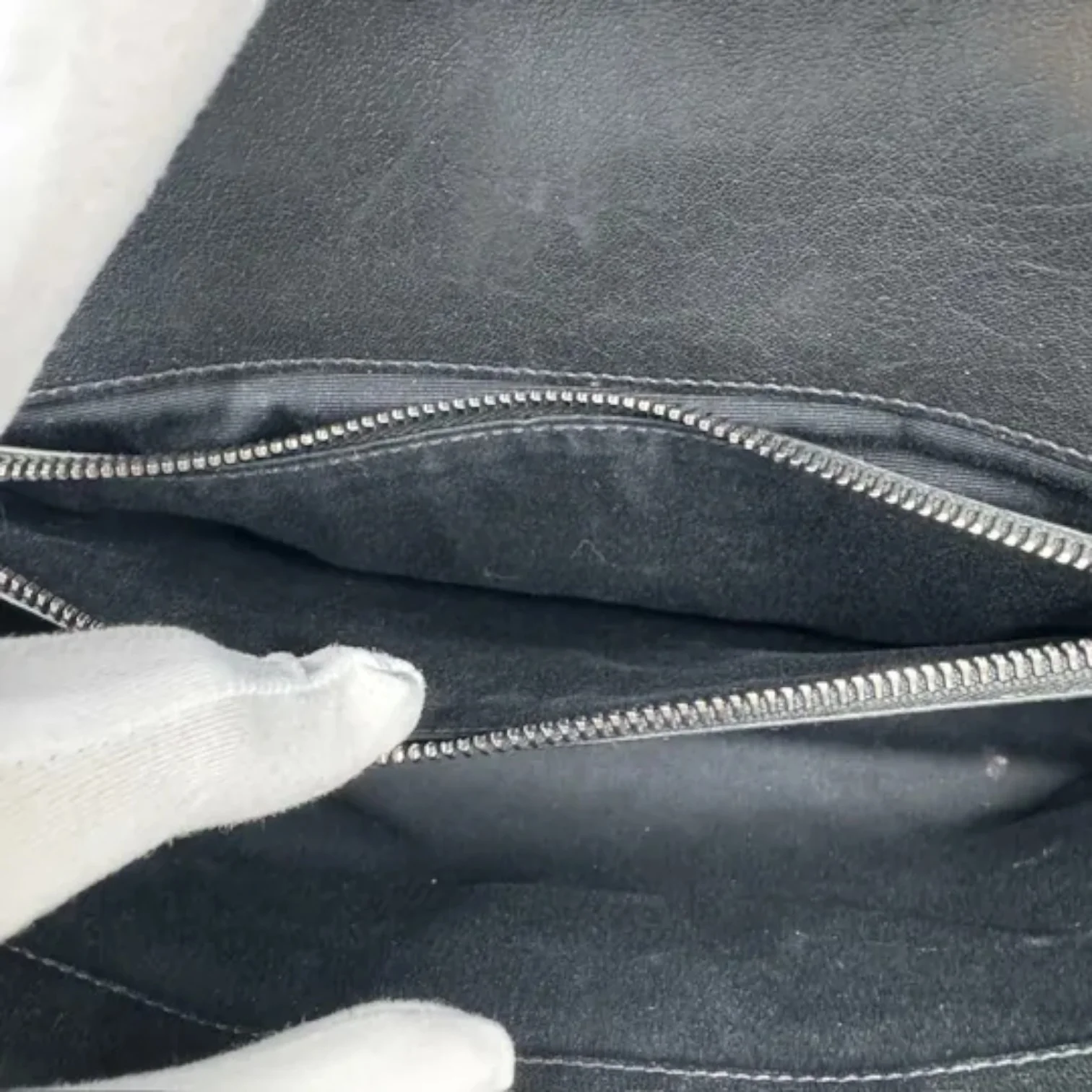 College Satchel Large Sheepskin Black RHW - Image 25