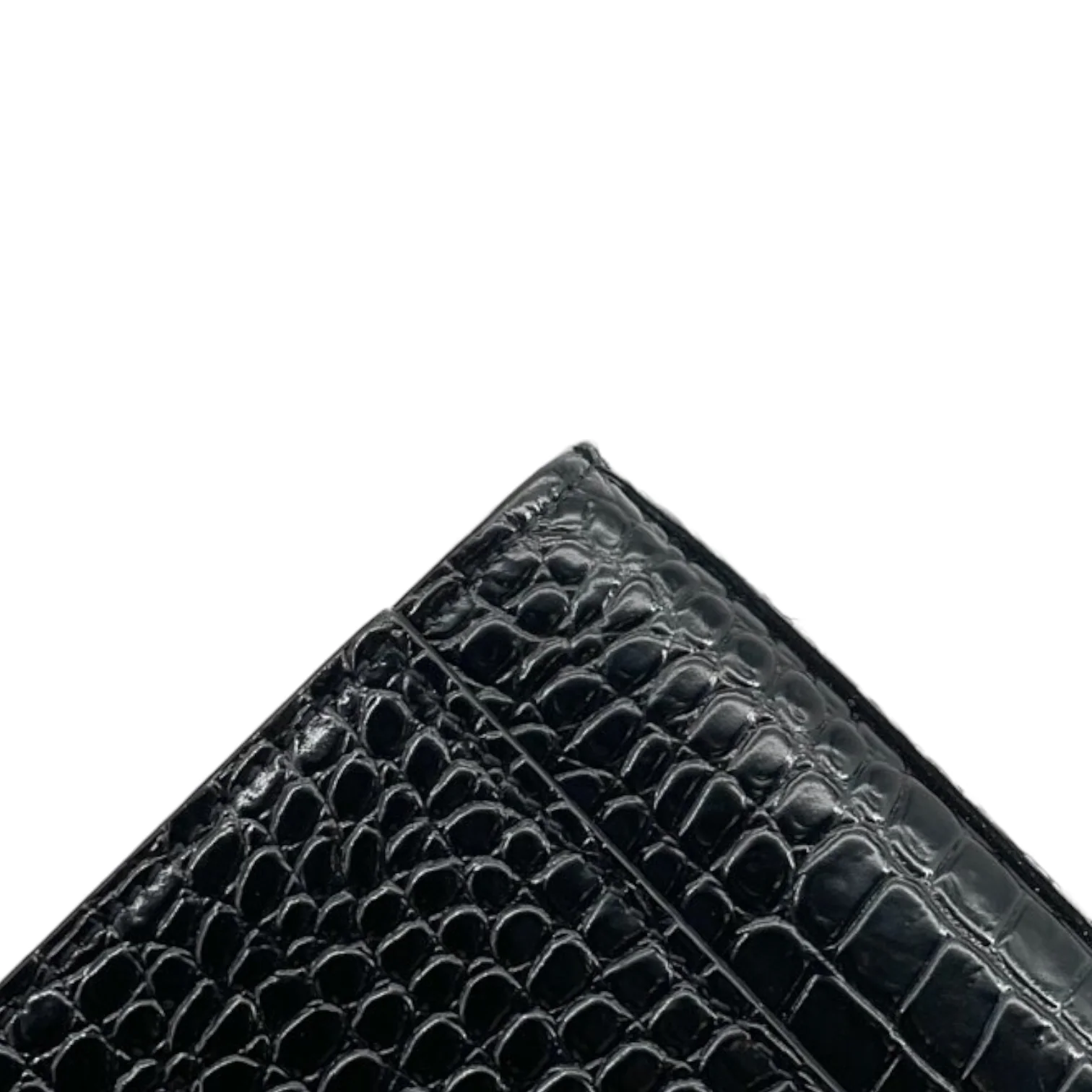 Kate Tassel Embossed Croc Leather Black SHW - Image 6
