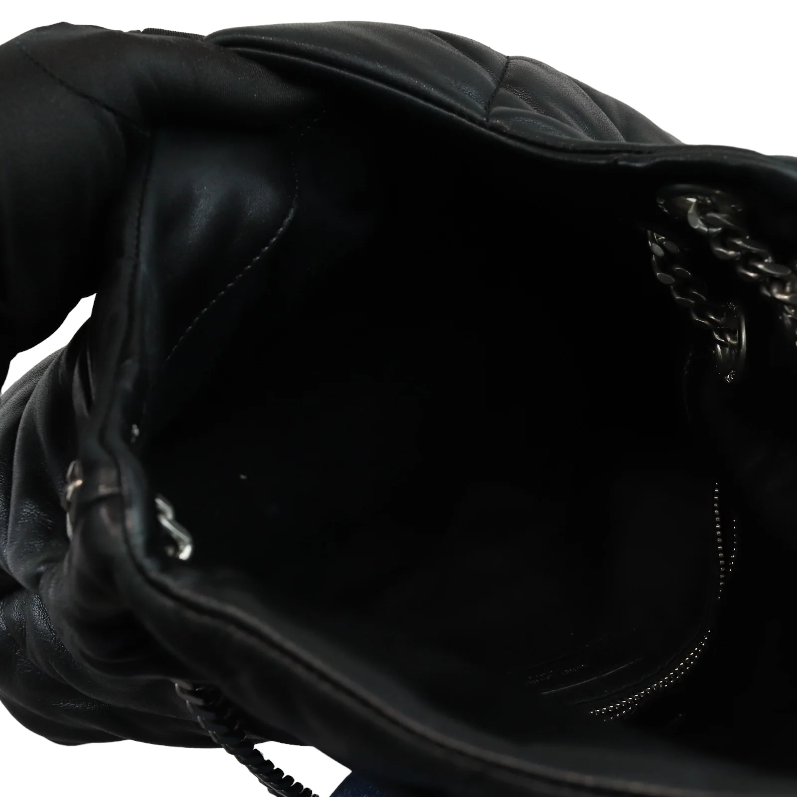 Loulou Puffer Small Lambskin Quilted Black SHW - Image 21