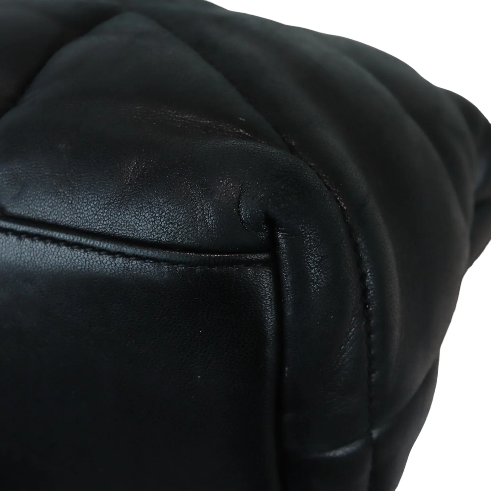 Loulou Puffer Small Lambskin Quilted Black SHW - Image 8