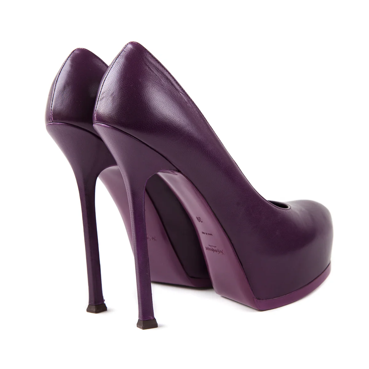 Platform Pumps Purple - Image 5