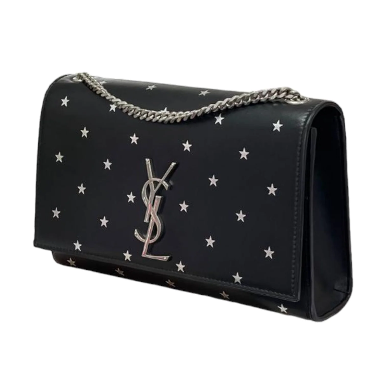 Star Studded Monogram Small Kate Satchel Black - Image 10