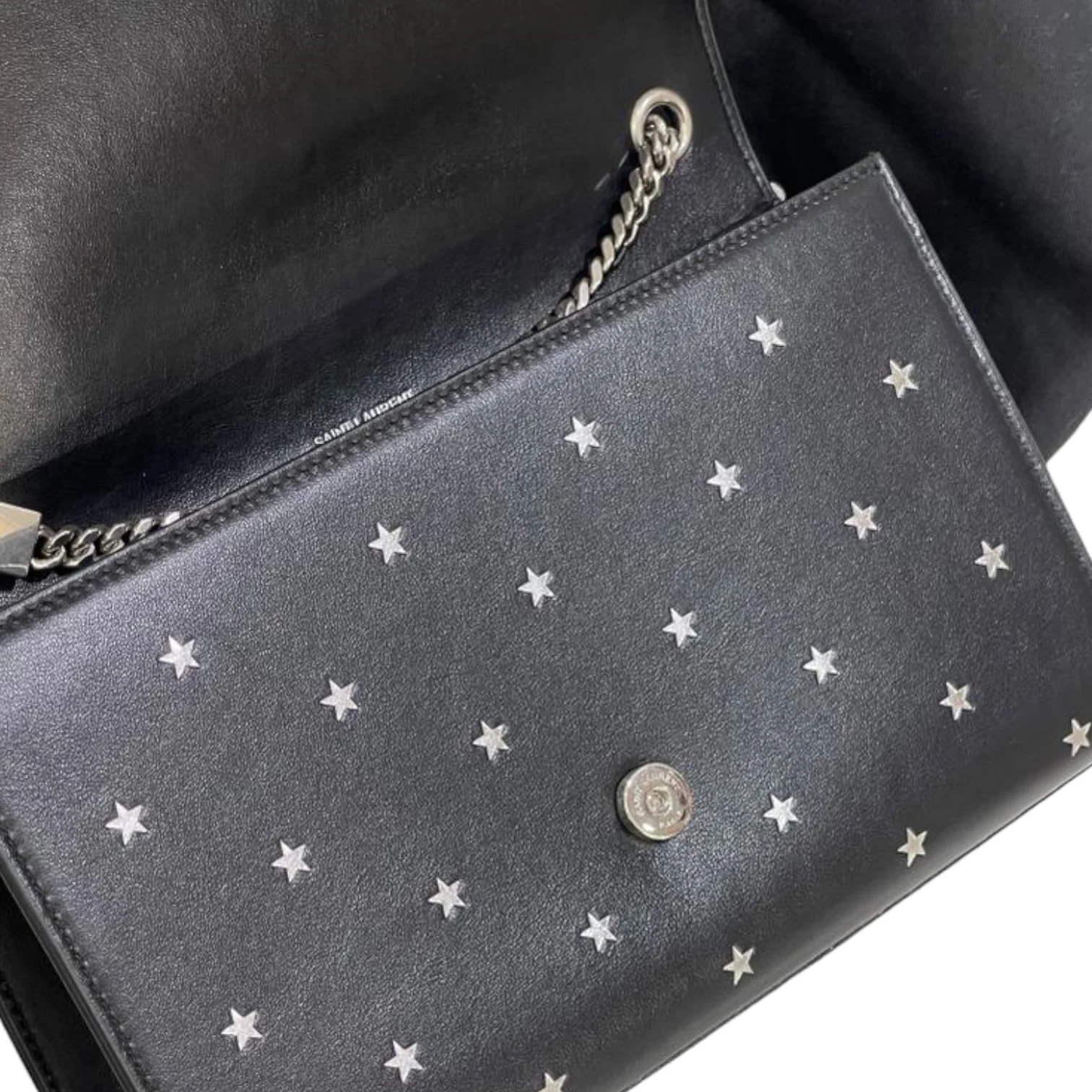 Star Studded Monogram Small Kate Satchel Black - Image 12