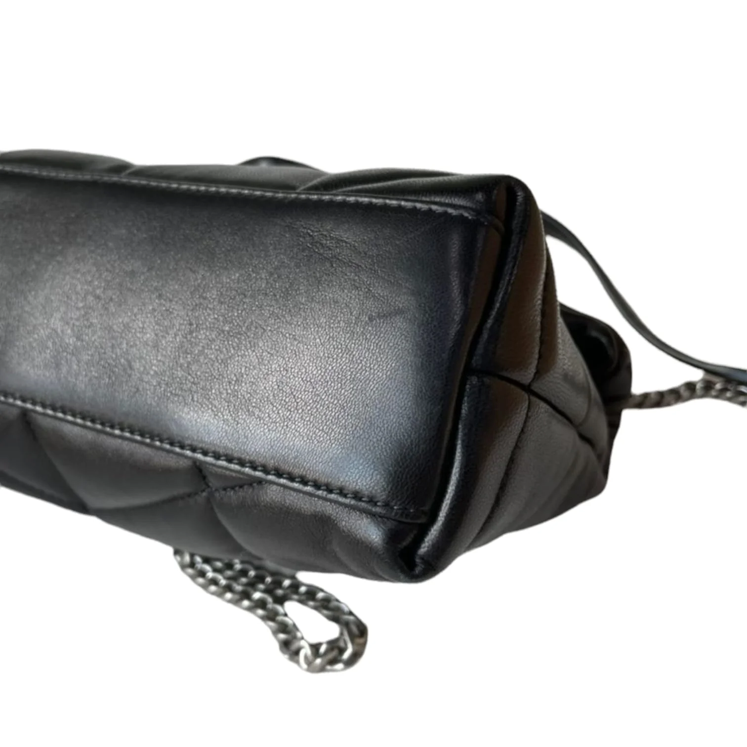 Toy Puffer Bag Quilted Lambskin Noir SHW - Image 7