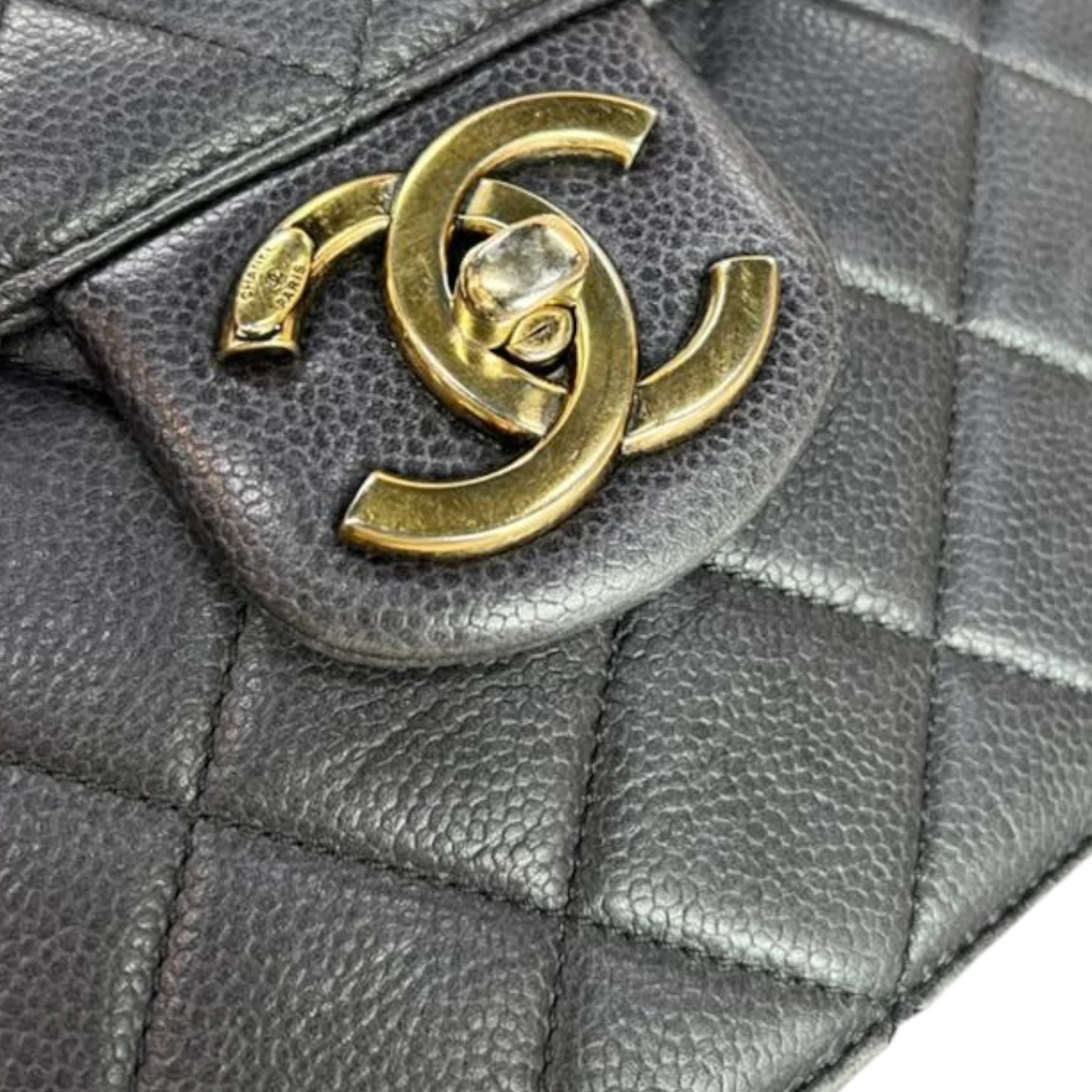 Seasonal Quilted Flap Black GHW - Image 10