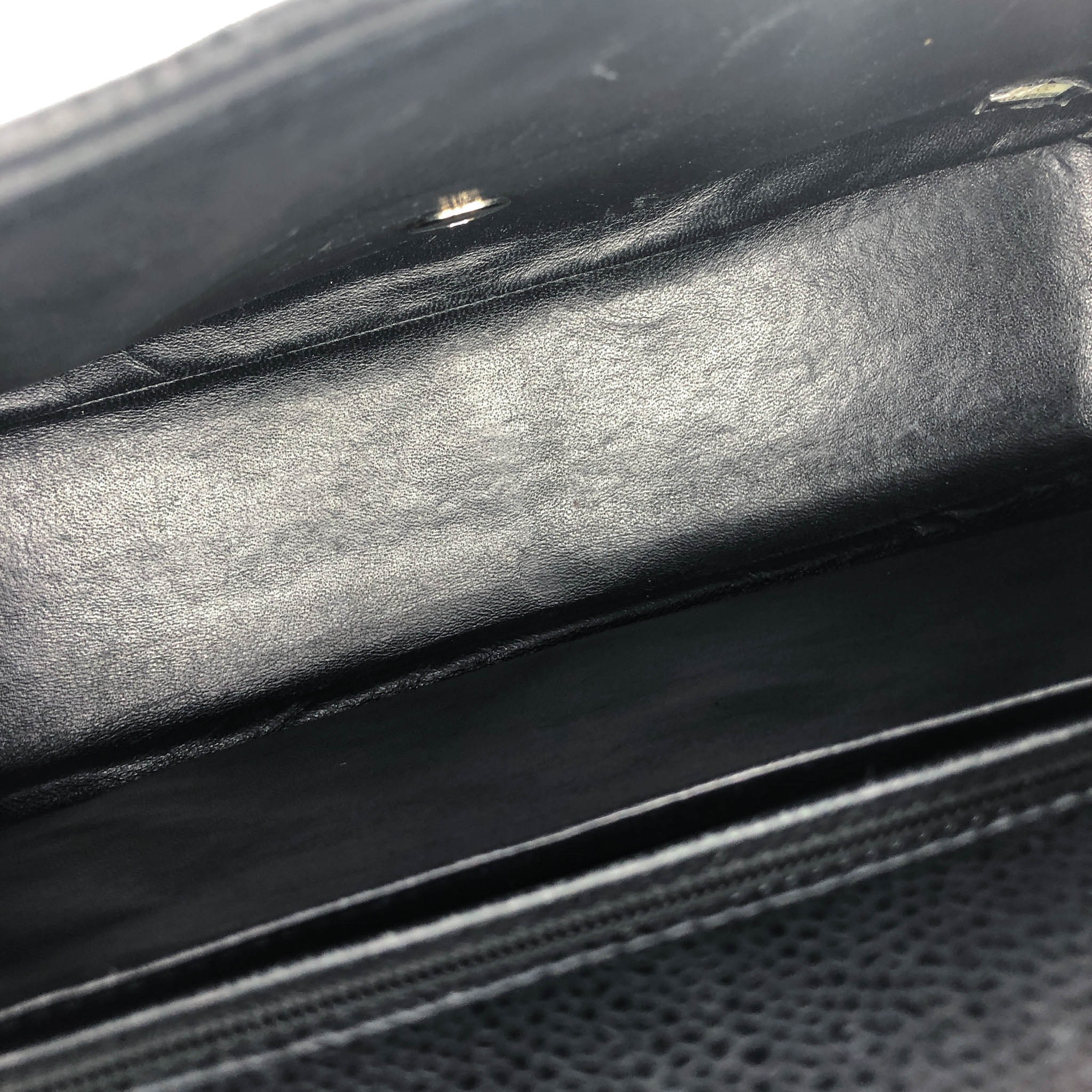 Single Flap Classic Jumbo in Black Caviar with SHW - Image 15