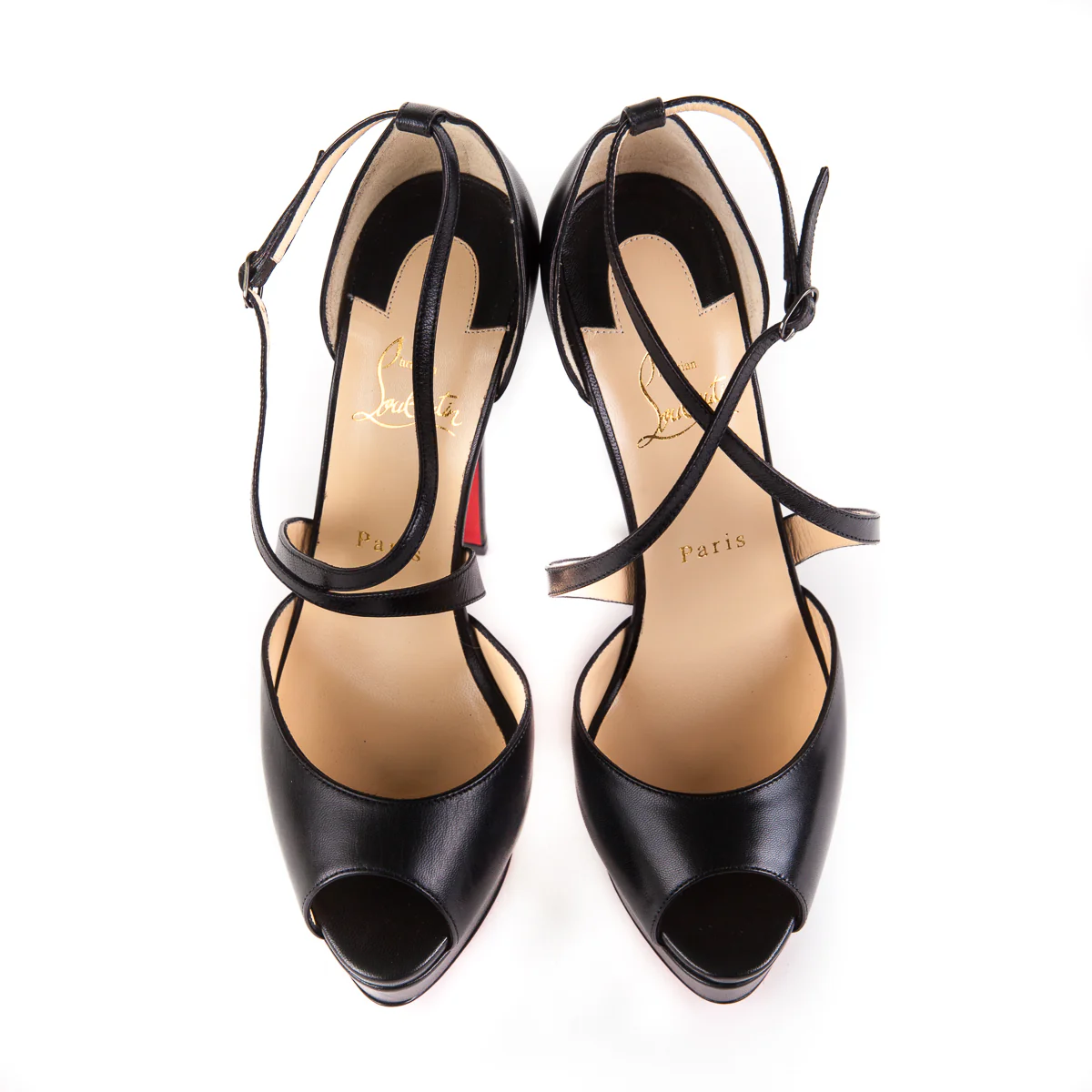 Marlenalta Peep Toe Platform Pumps in Black - Image 3