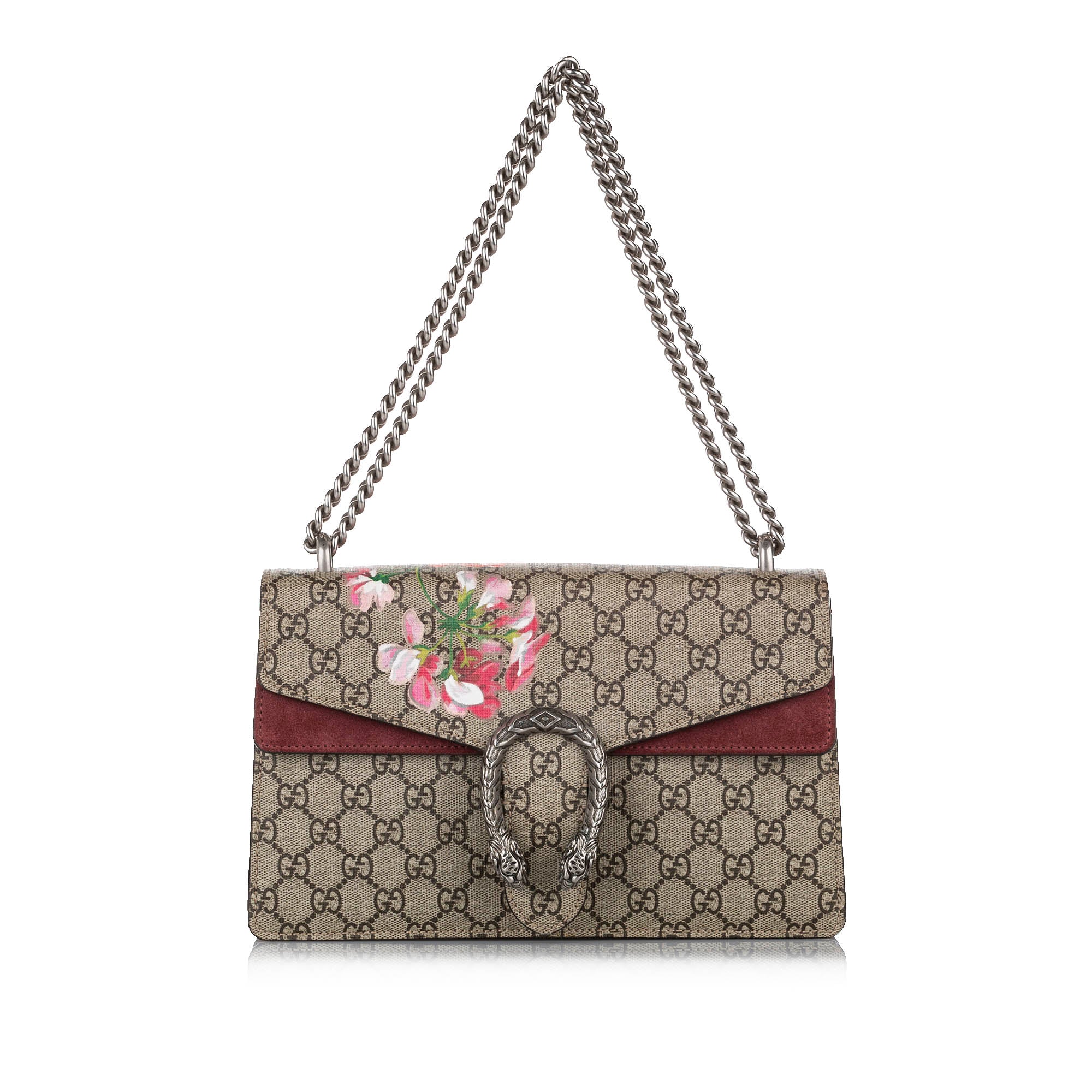 Small GG Supreme Blooms Dionysus Shoulder Bag Brown