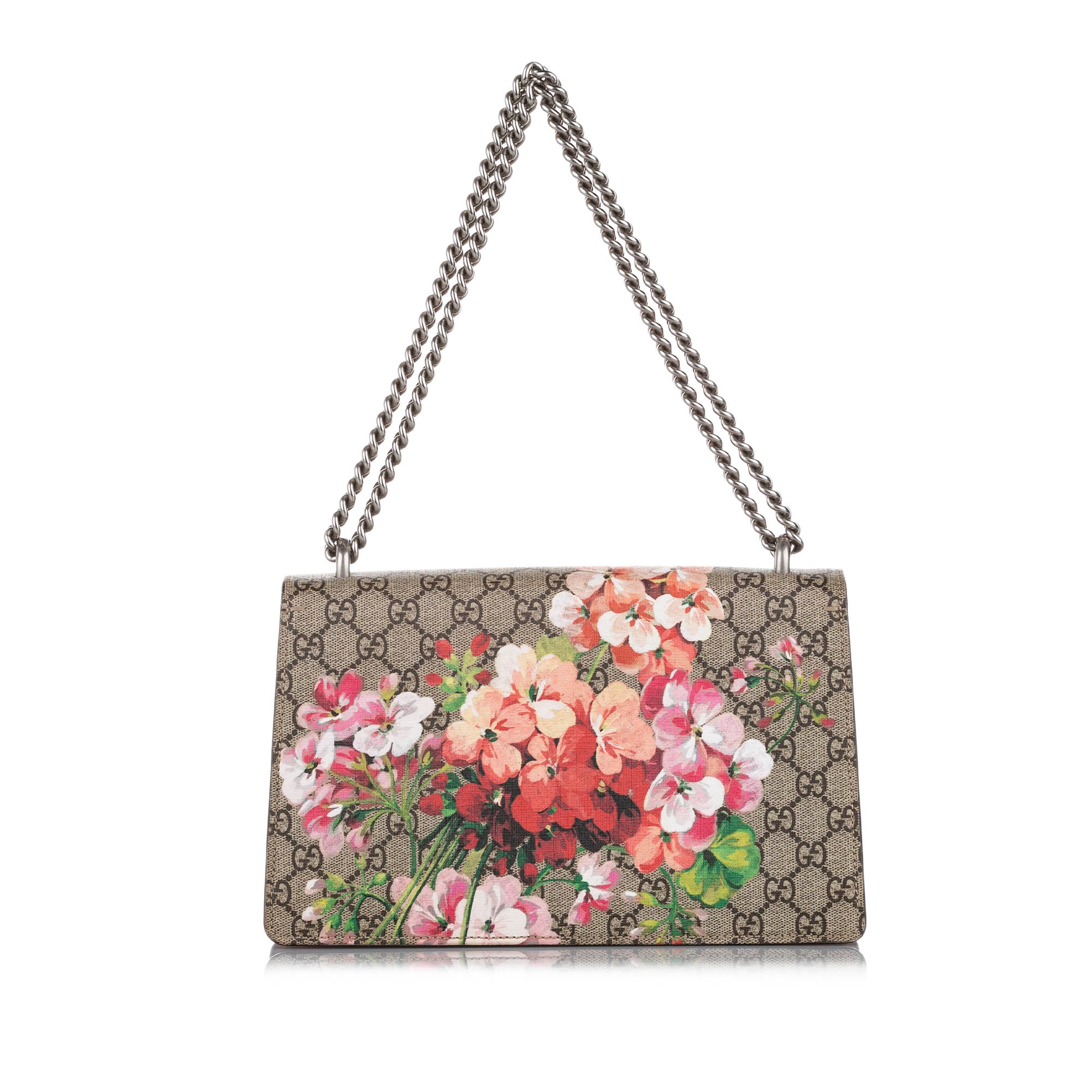 Small GG Supreme Blooms Dionysus Shoulder Bag Brown - Image 3