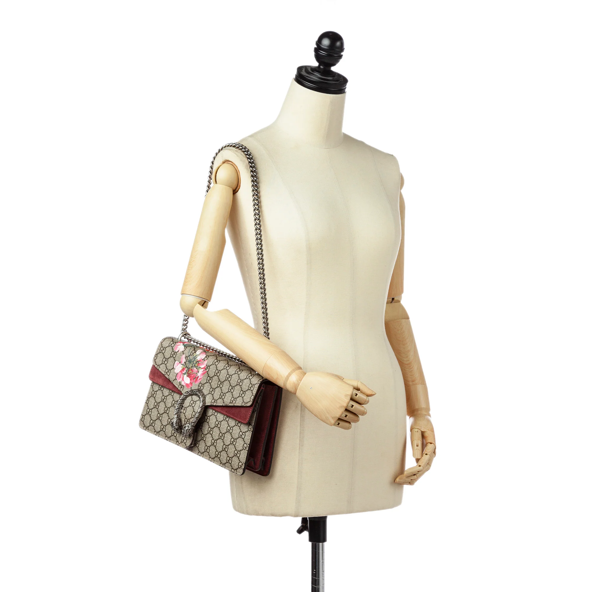 Small GG Supreme Blooms Dionysus Shoulder Bag Brown - Image 9