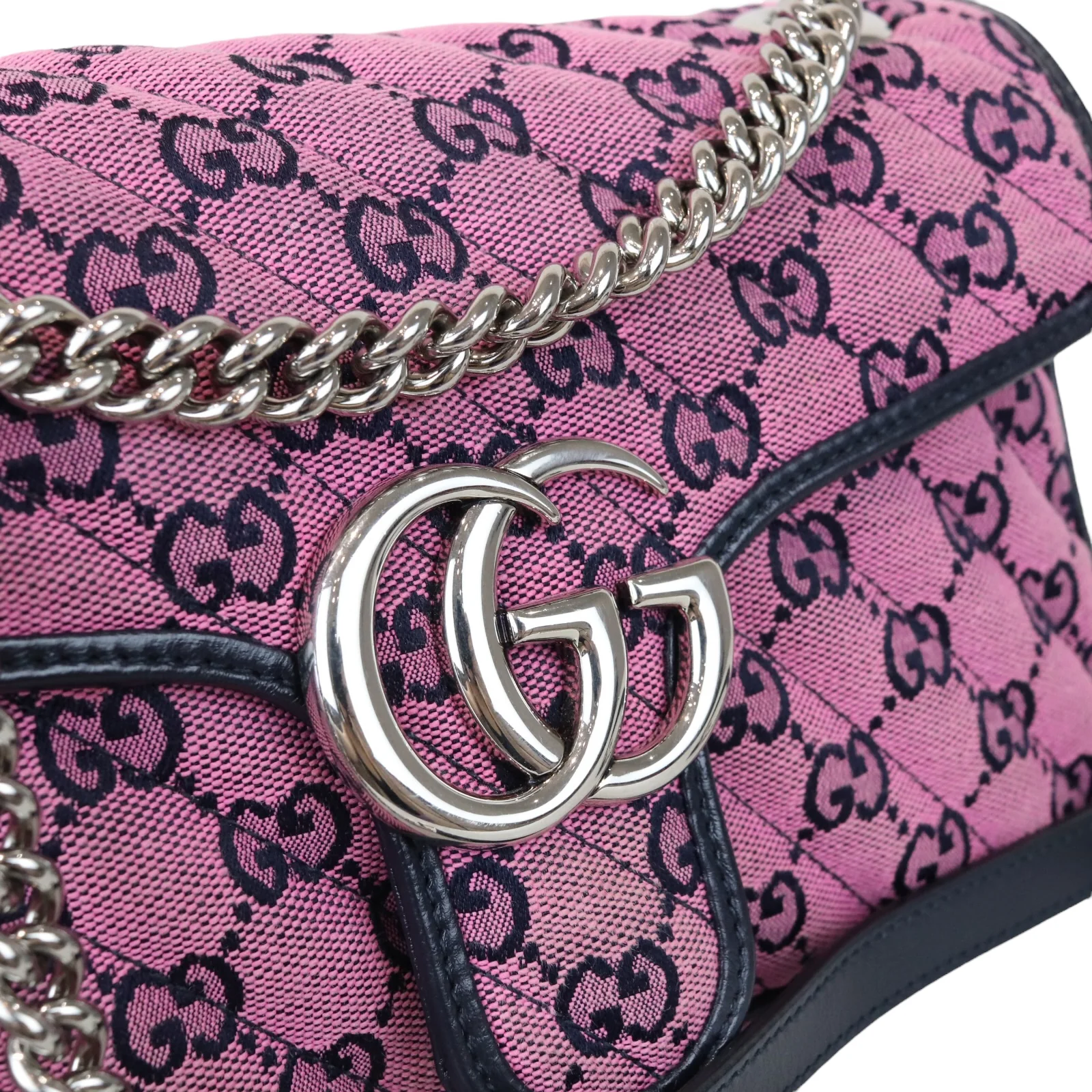 Small Marmont Matelassé Leather Pink SHW - Image 13