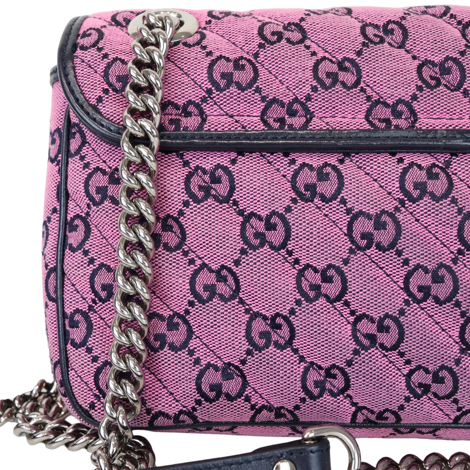 Small Marmont Matelassé Leather Pink SHW - Image 14