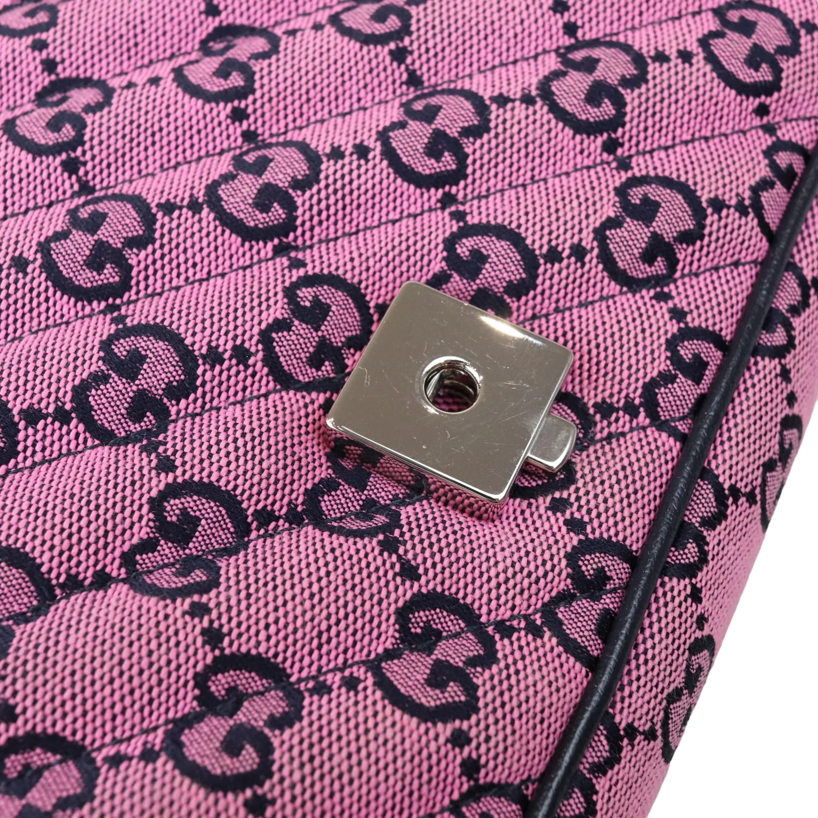 Small Marmont Matelassé Leather Pink SHW - Image 15