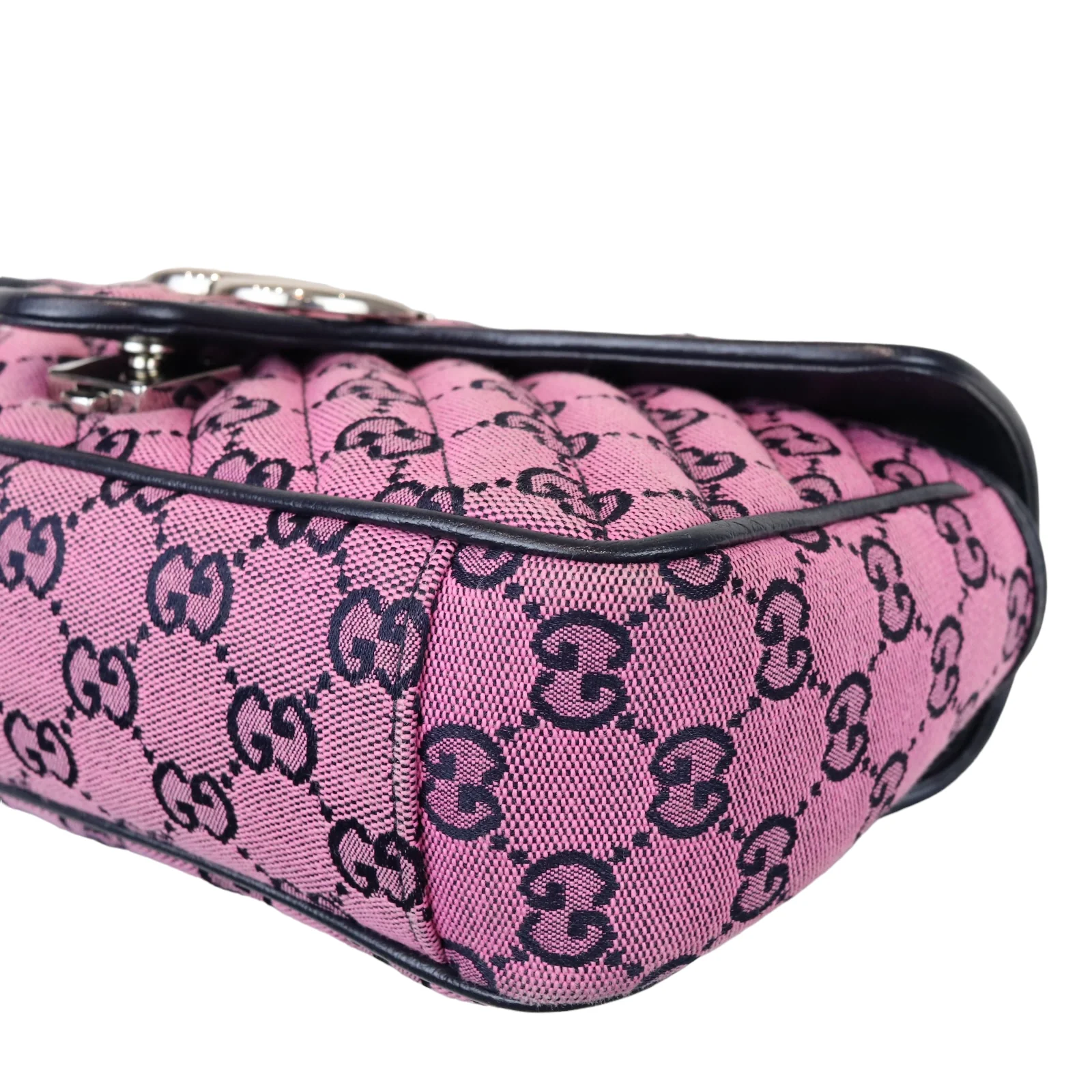 Small Marmont Matelassé Leather Pink SHW - Image 9