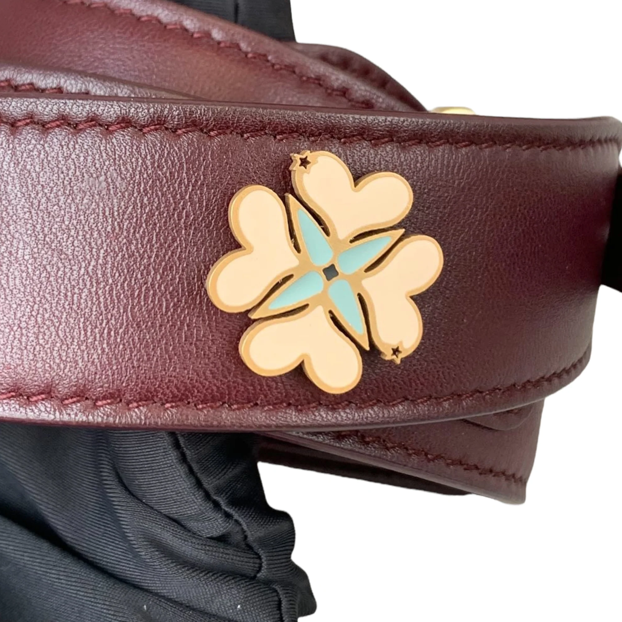 Small My Lady Dior Lucky Badges Lambskin Burgundy GHW - Image 21