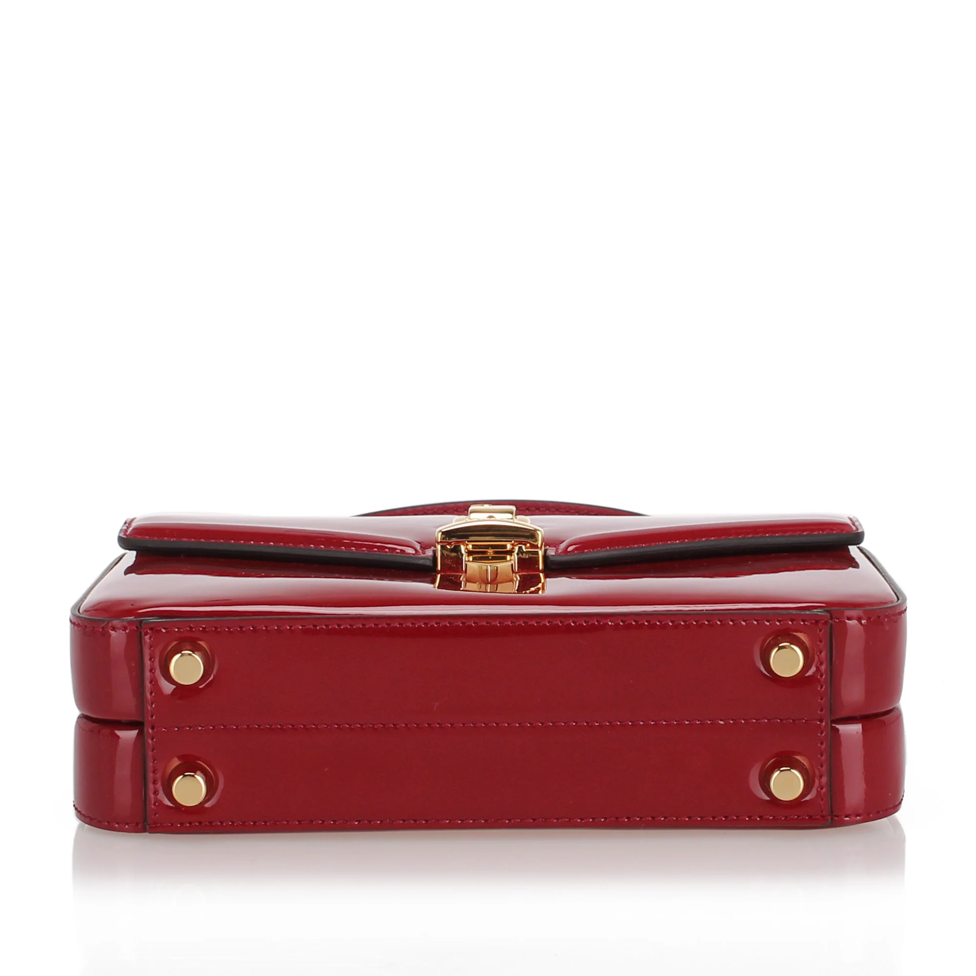 Sylvie 1969 Patent Leather Satchel Red - Image 5
