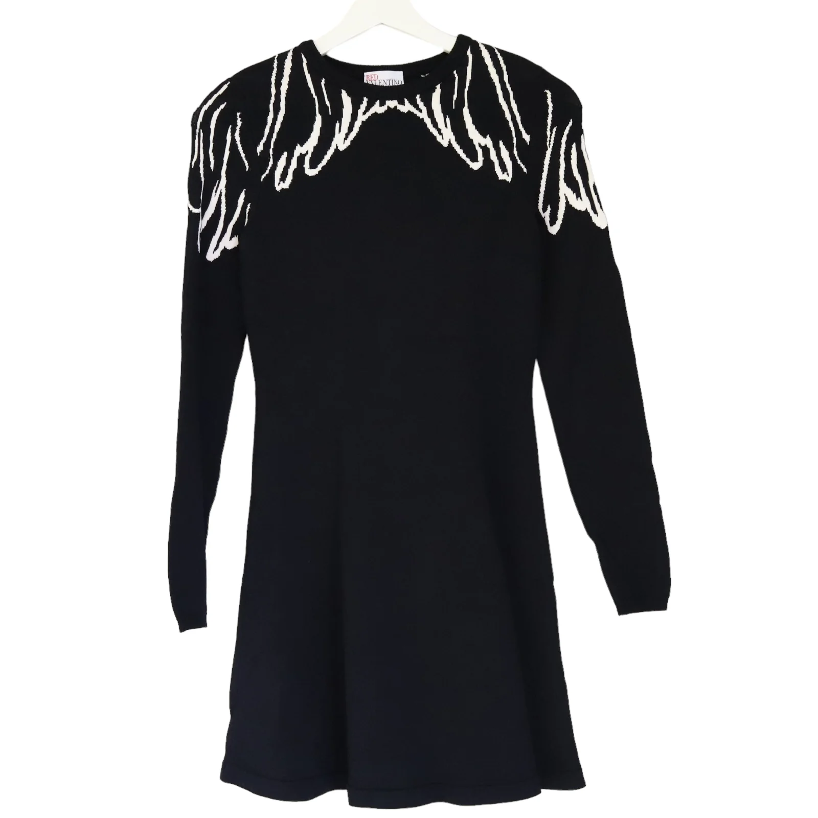 Jacquard Wings Flared Dress XS - Image 2