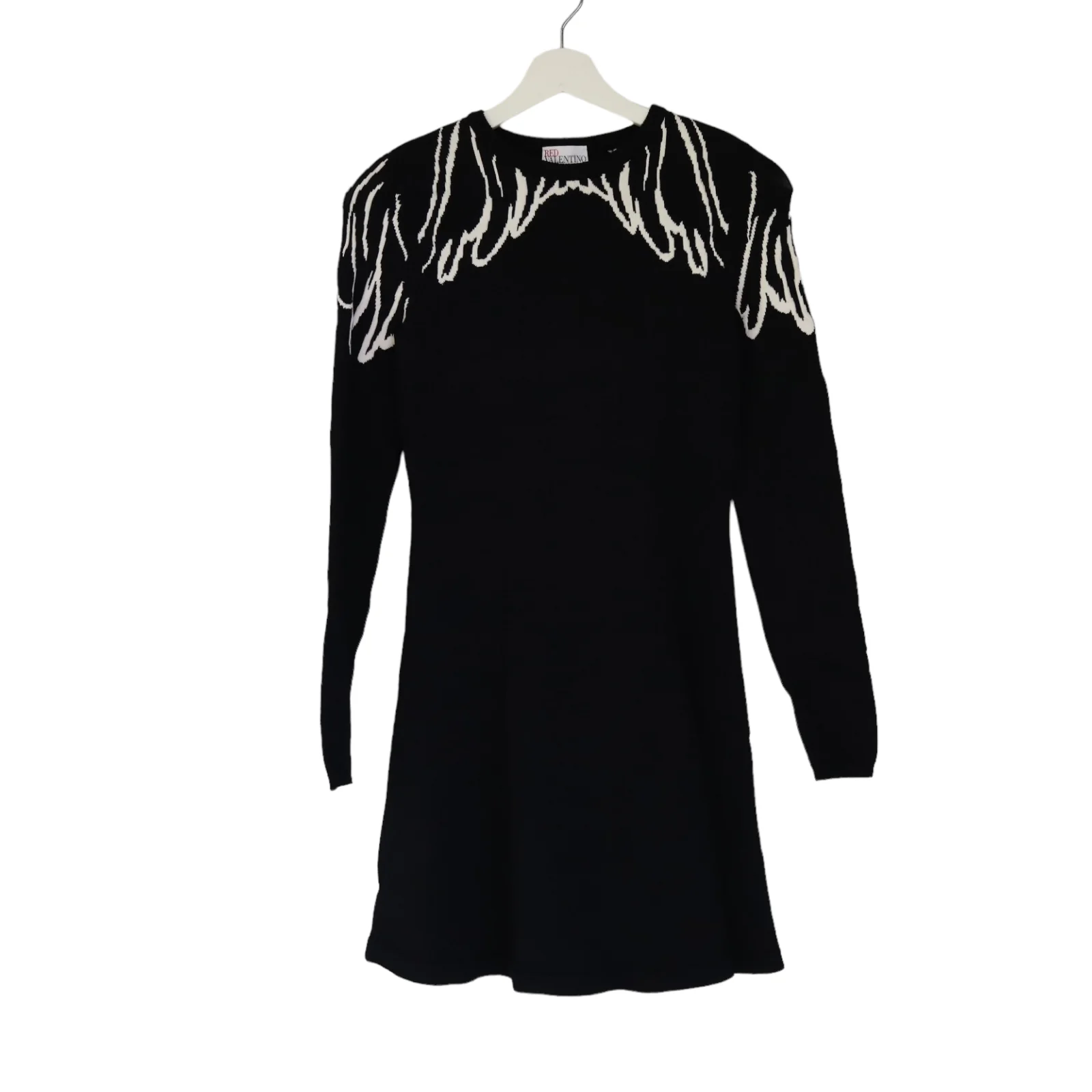 Jacquard Wings Flared Dress XS - Image 3
