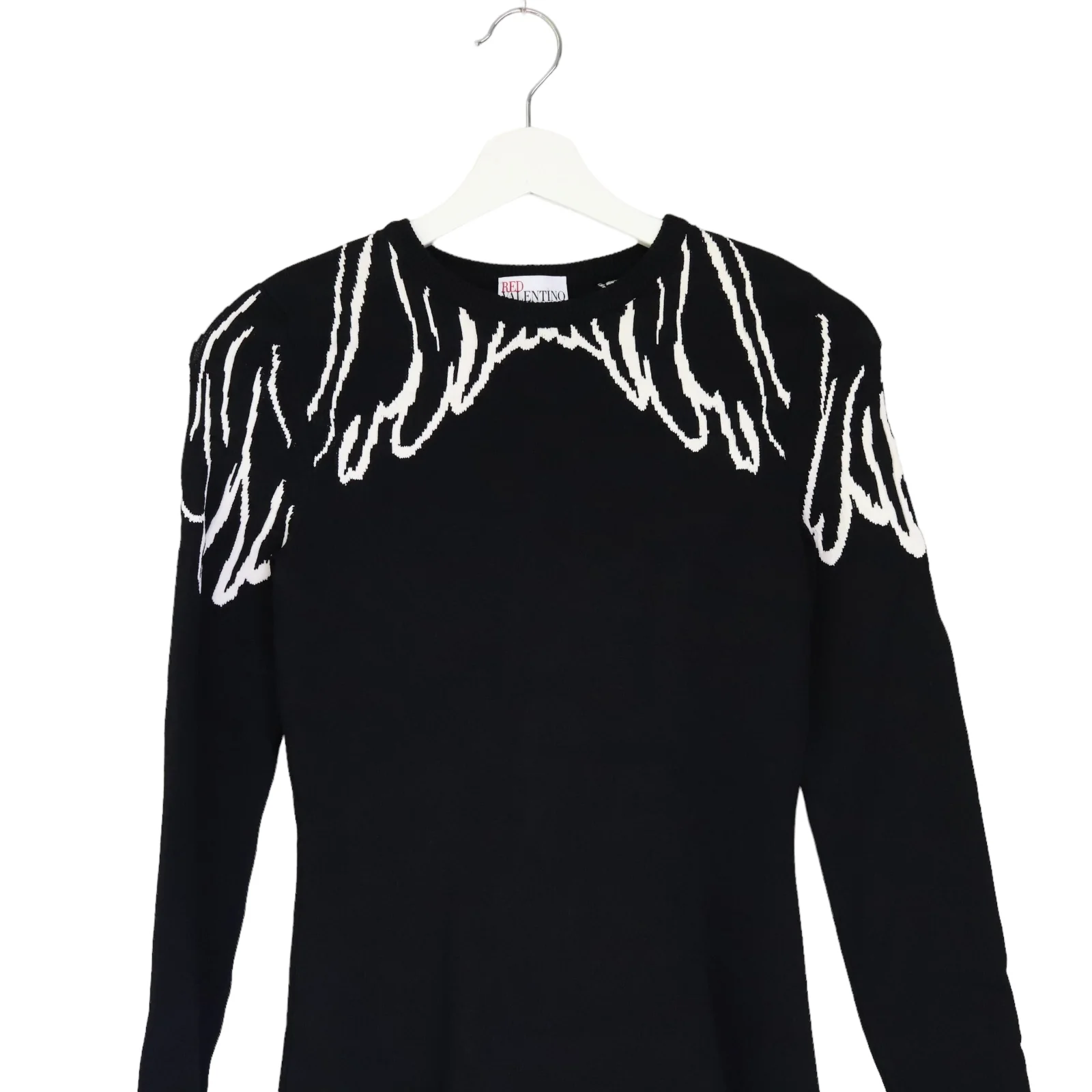 Jacquard Wings Flared Dress XS - Image 5