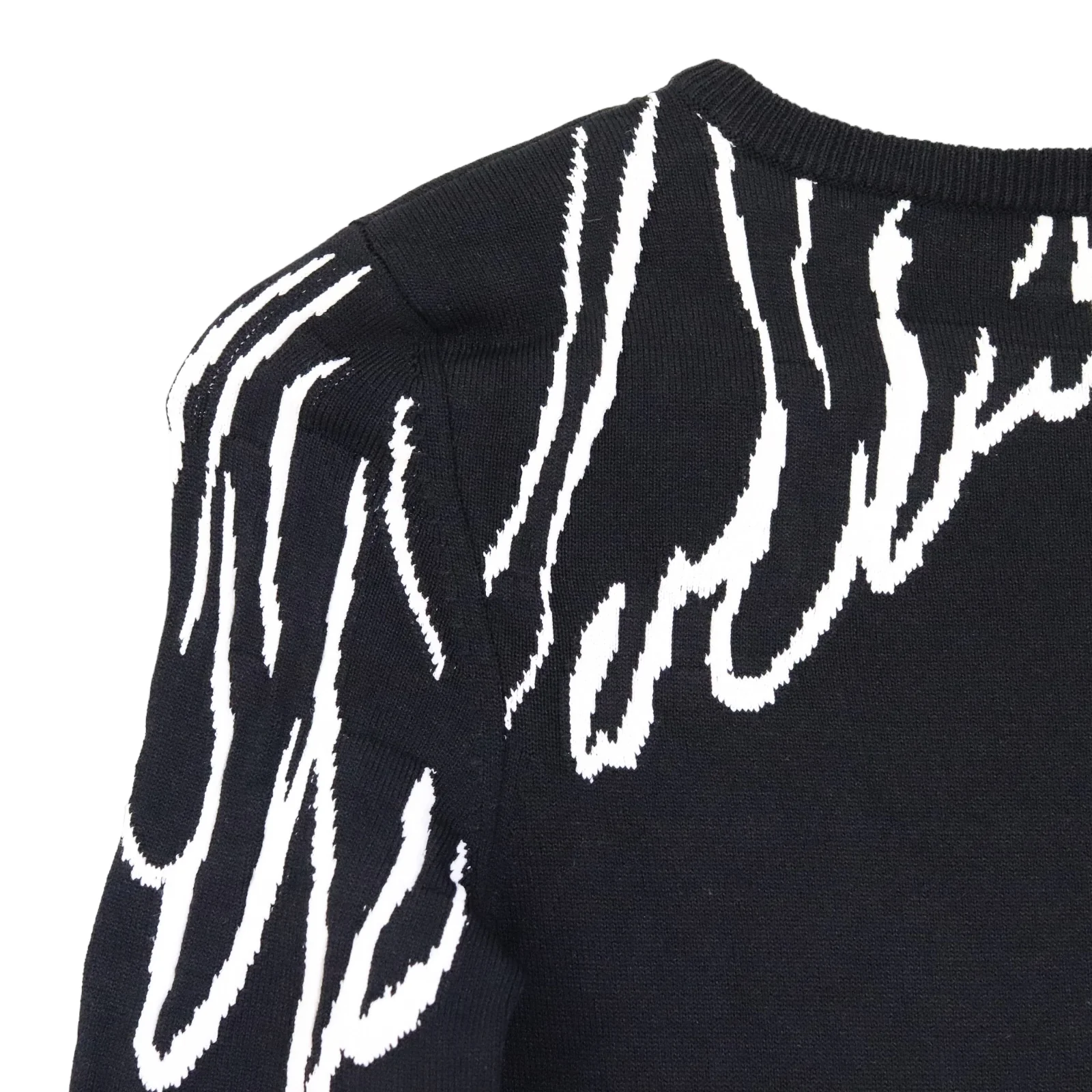Jacquard Wings Flared Dress XS - Image 7