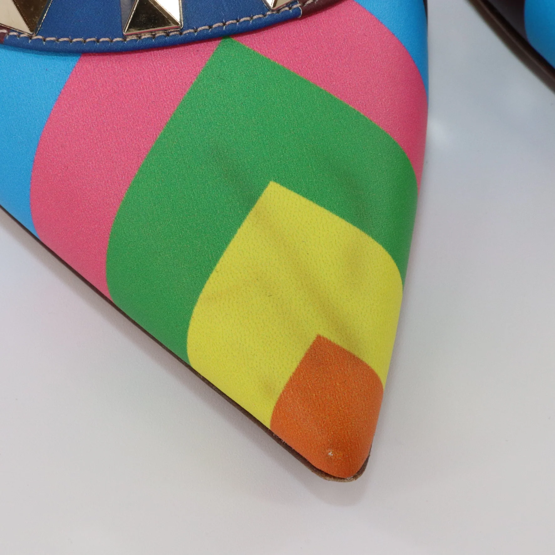 Rockstud Harlequin 100 Heels Multicolour - Image 8