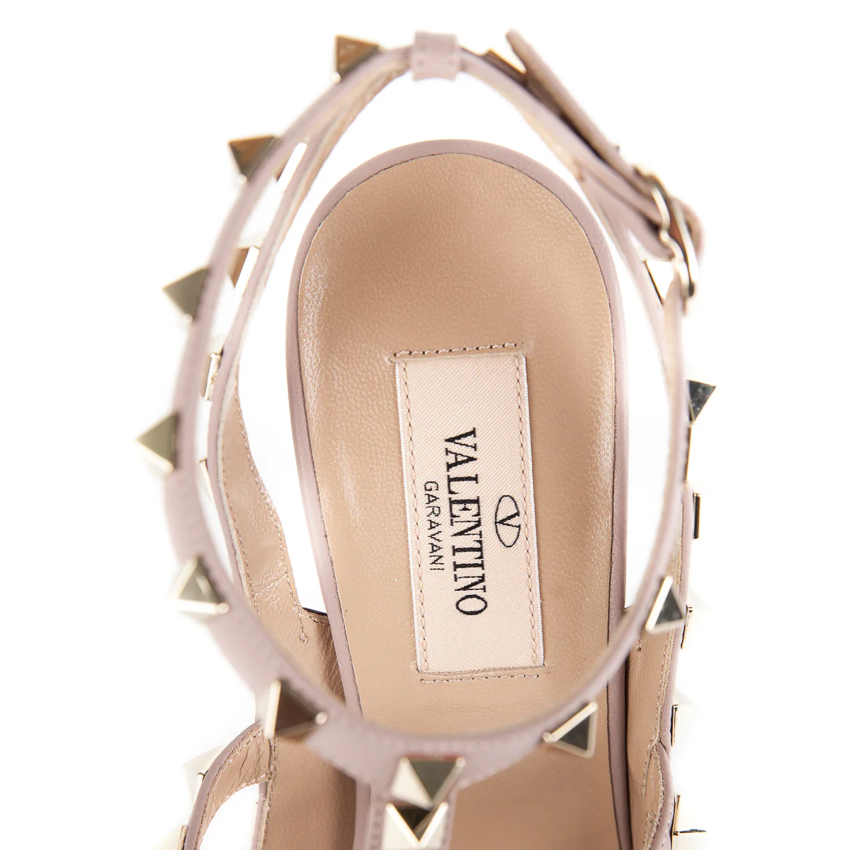 Rockstuds 101 Heels Cream and Maroon - Image 6