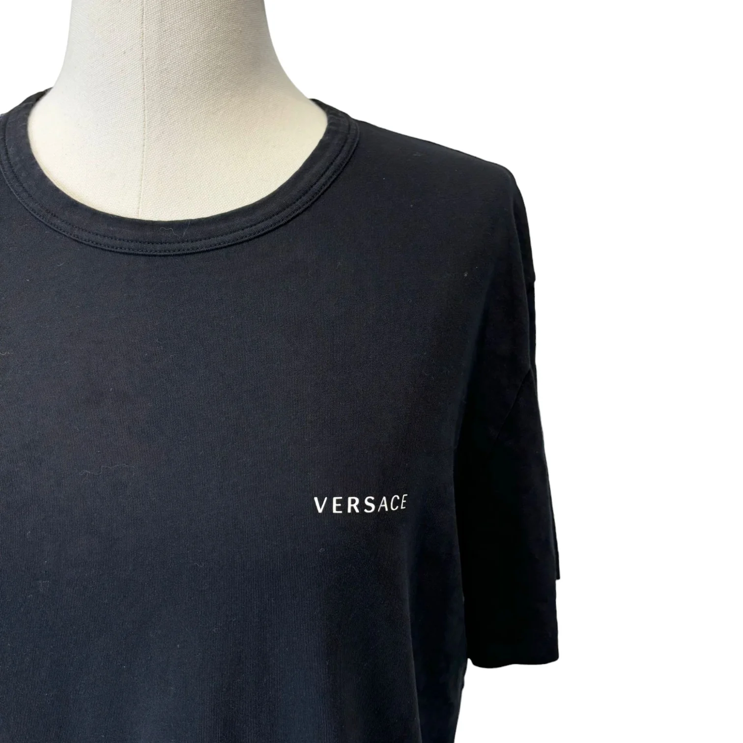Bi-Pack T-Shirt with Logo Cotton Black Size 7 - Image 5