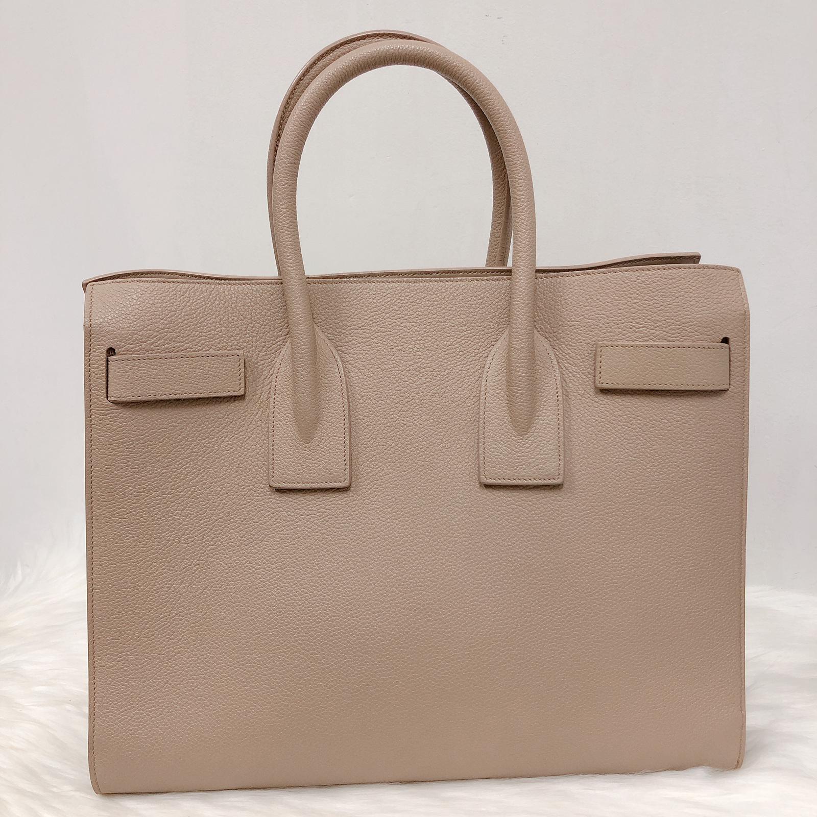 Classic Small Sac De Jour in Beige Grained Leather - Image 15