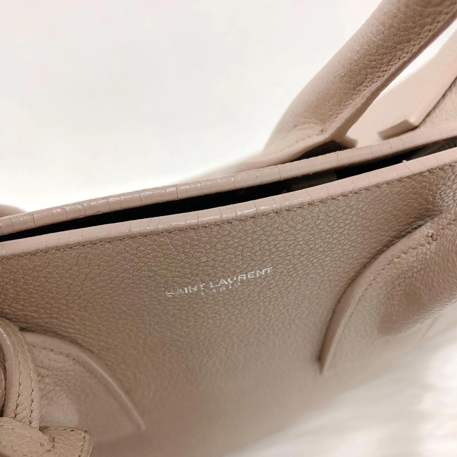 Classic Small Sac De Jour in Beige Grained Leather - Image 4